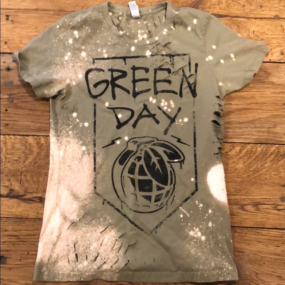 Distressed Band Tee Shirt